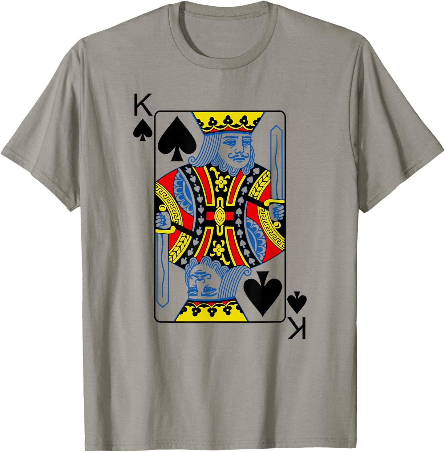 King Of Spades Playing Cards Poker T-Shirt - T-Shirt | Sand