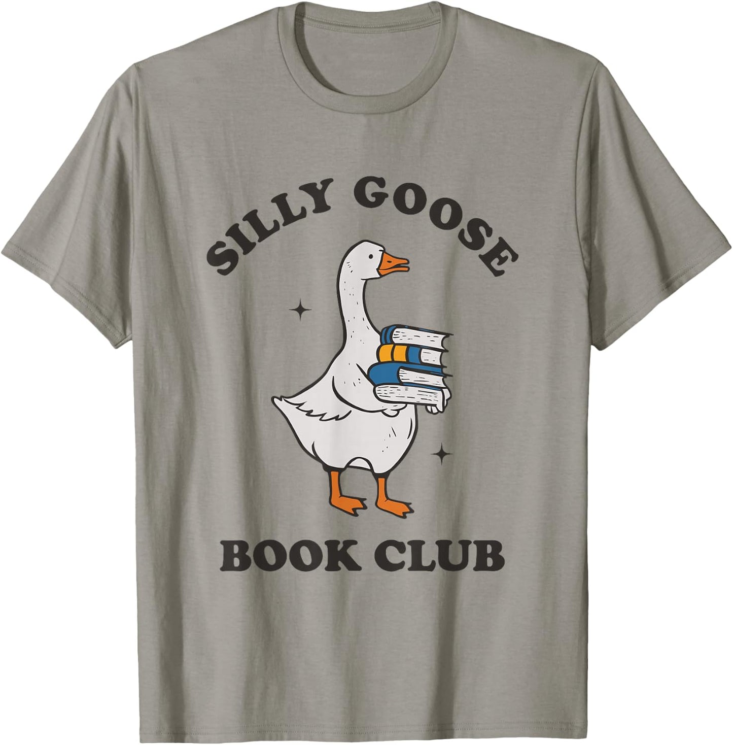 Silly Goose Book Club T-Shirt - T-Shirt | Sand