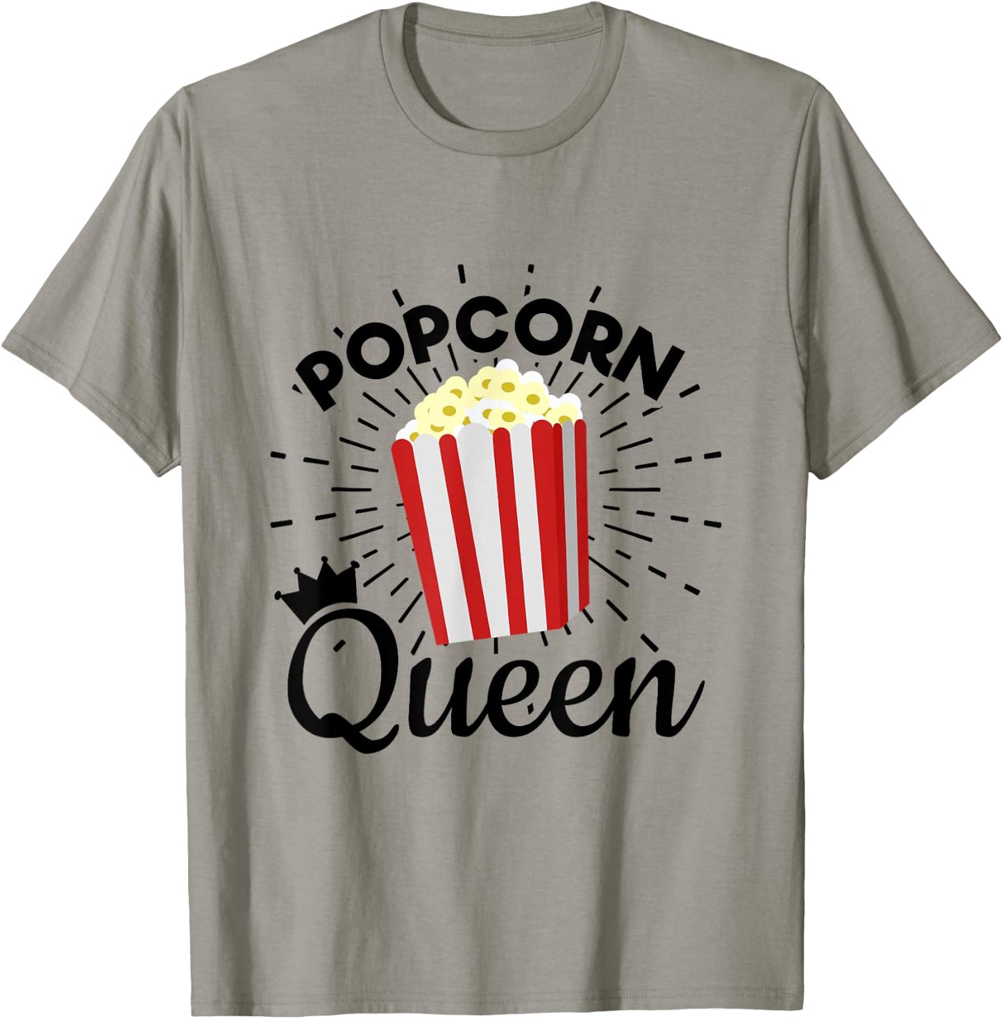 Popcorn Queen Popcorn Lover For Girls T-Shirt - T-Shirt | Sand