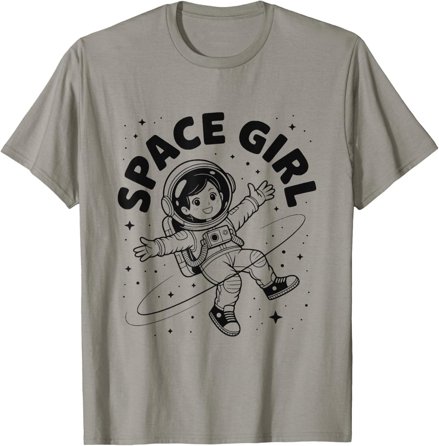 Funny Spaceman Space Girl Astronomy Astronauts T-Shirt - T-Shirt | Sand
