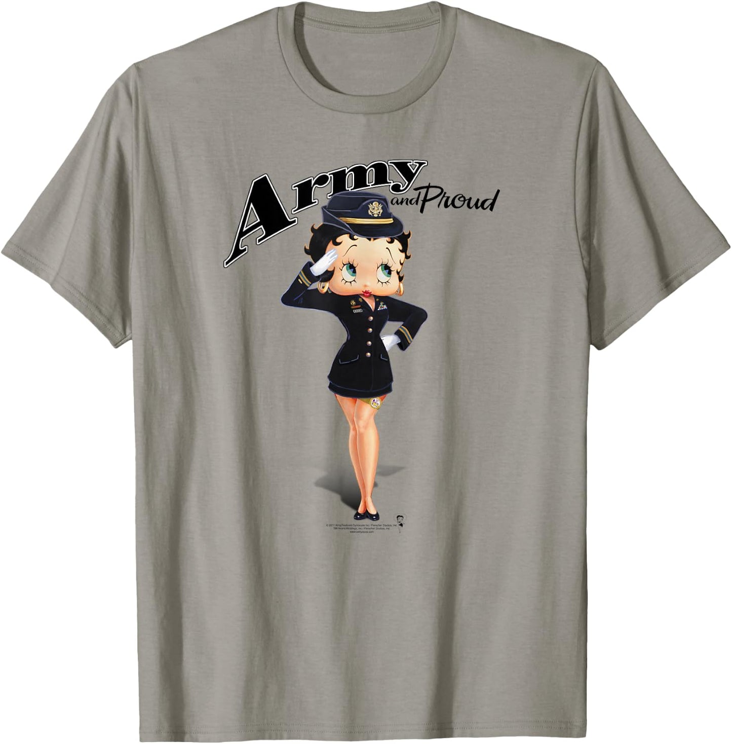 Betty Boop Army Boop T-Shirt - T-Shirt | Sand