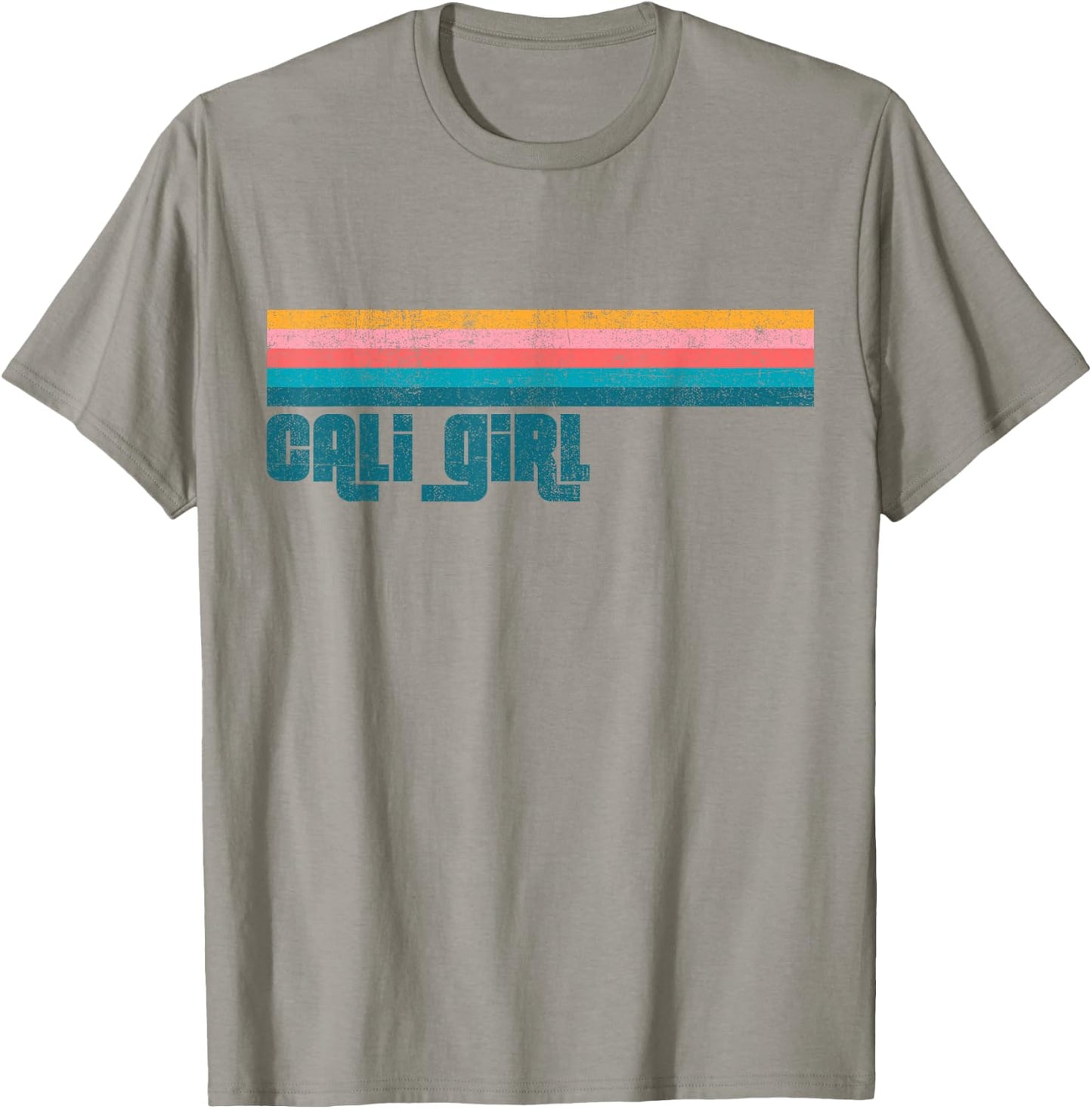 Vintage Cali Girl Beach California Summer Retro Women's Gift T-Shirt - T-Shirt | Sand