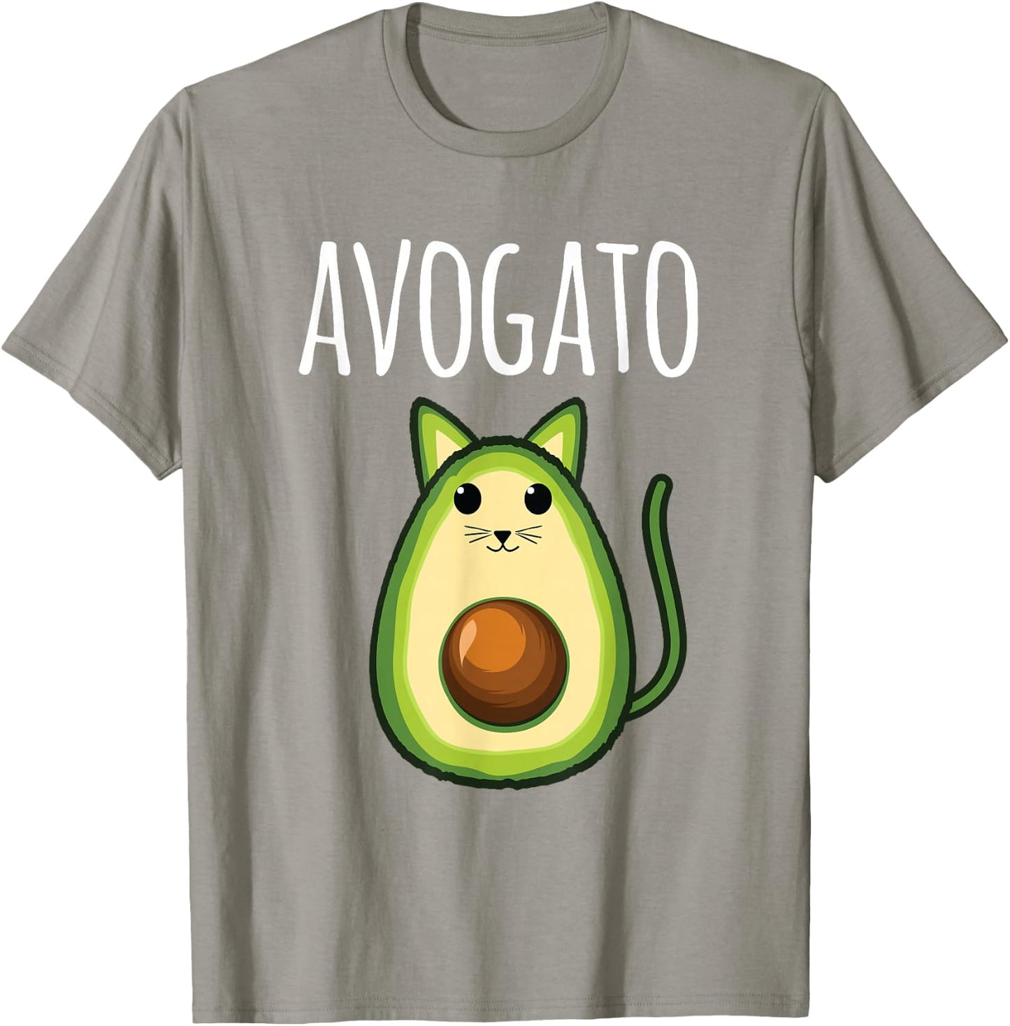 Avogato Shirt Women Girls Cute Avocado Cat Funny T-Shirt - T-Shirt | Sand