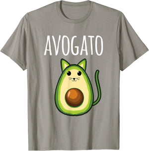 Avogato Shirt Women Girls Cute Avocado Cat Funny T-Shirt - T-Shirt | Sand