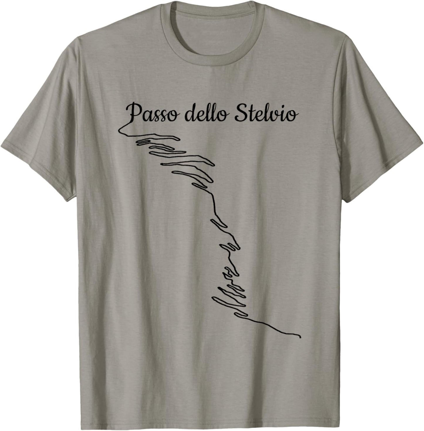 Passo dello Stelvio Bike Motorcycle and Cycling T-Shirt - T-Shirt | Sand