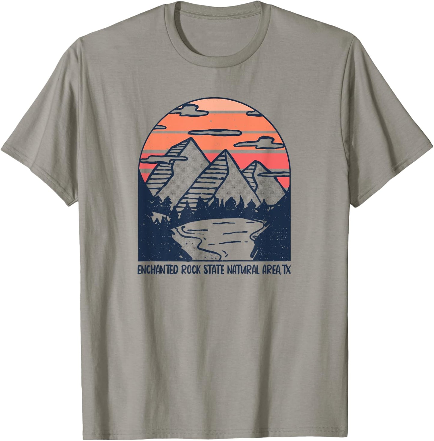 Enchanted Rock Natural Area Texas Outdoors Camping Hiking T-Shirt - T-Shirt | Sand
