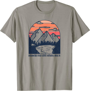 Enchanted Rock Natural Area Texas Outdoors Camping Hiking T-Shirt - T-Shirt | Sand