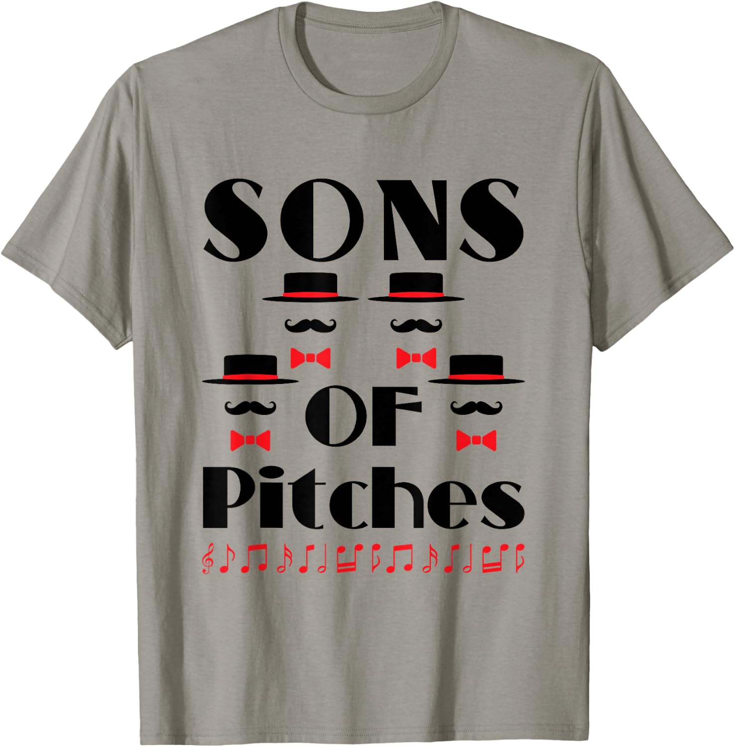Barbershop Quartet Funny Pitch T-Shirt - T-Shirt | Sand