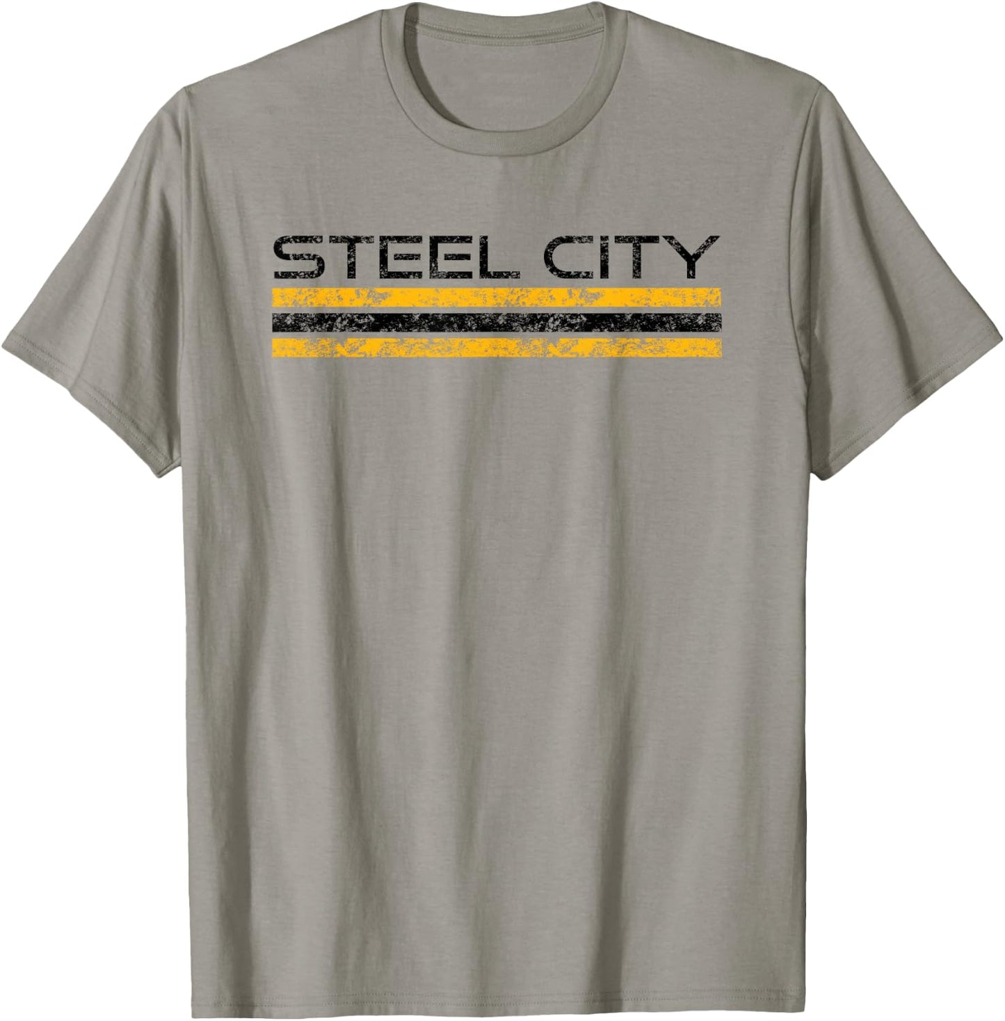 Pittsburgh Pennsylvania Retro Vintage Weathered T-Shirt - T-Shirt | Sand