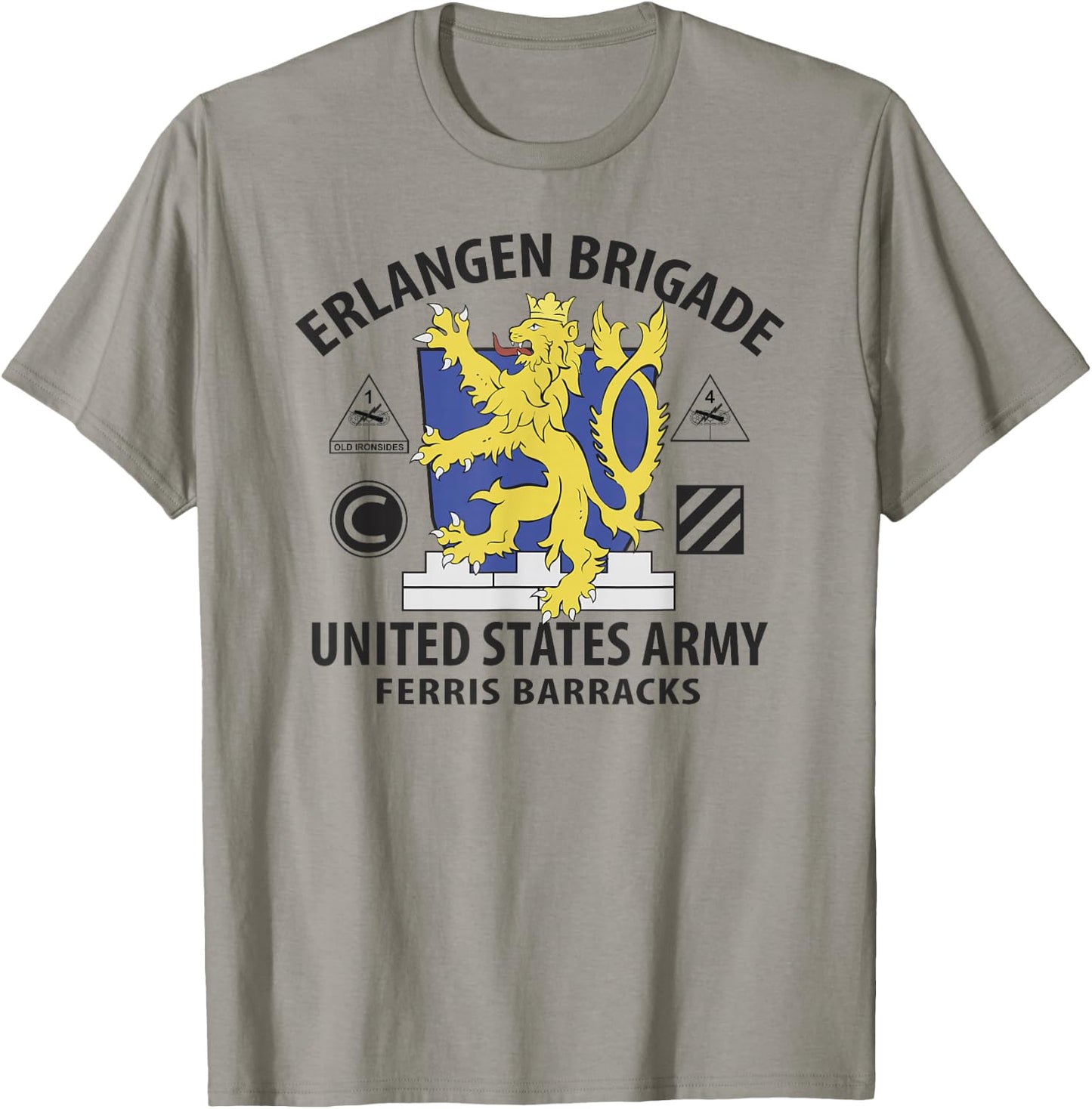 Erlangen Brigade United States Army Ferris Barracks T-Shirt - T-Shirt | Sand
