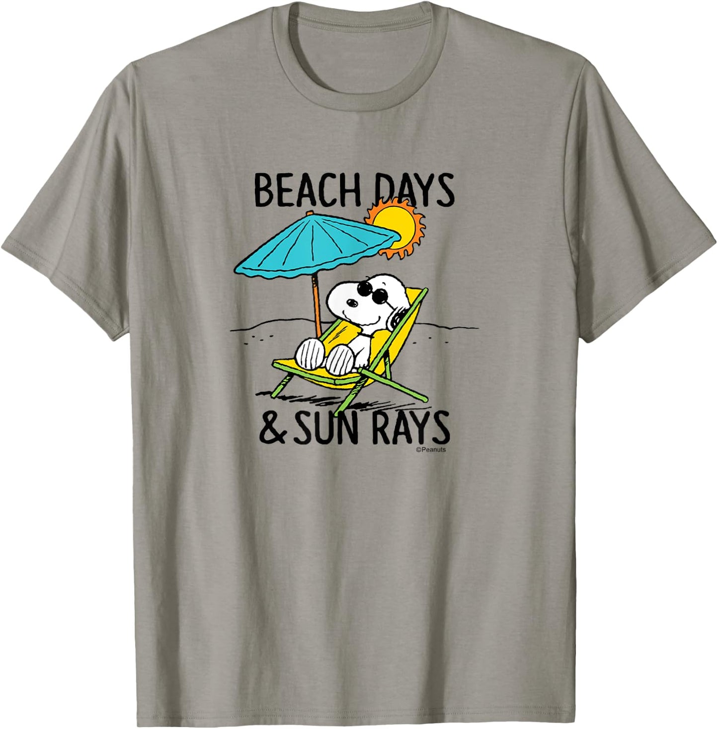 Peanuts - Snoopy Beach Days Sun Rays T-Shirt - T-Shirt | Sand