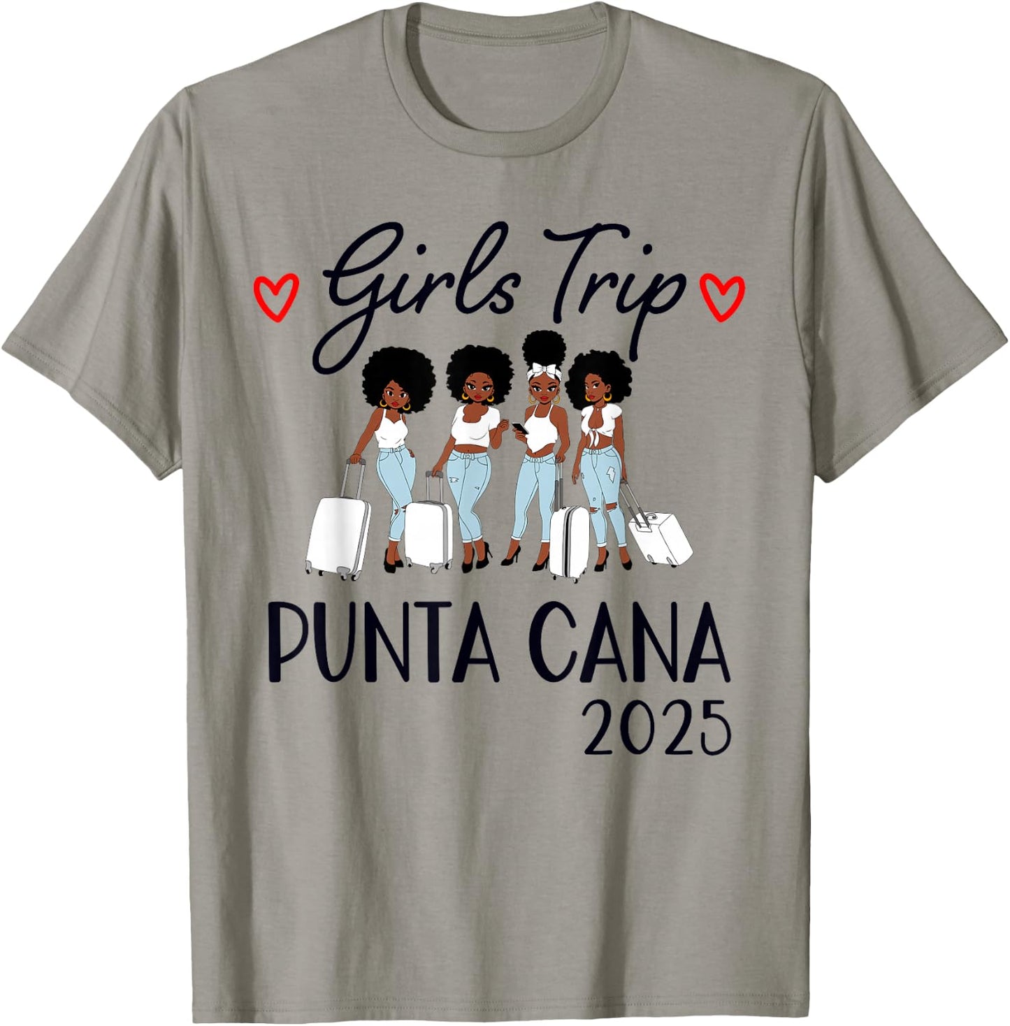 Punta Cana Girls Trip 2025 Weekend Vacation Matching Group T-Shirt - T-Shirt | Sand