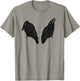 Vintage Crow & Raven Bird Illustration T-Shirt - T-Shirt | Sand