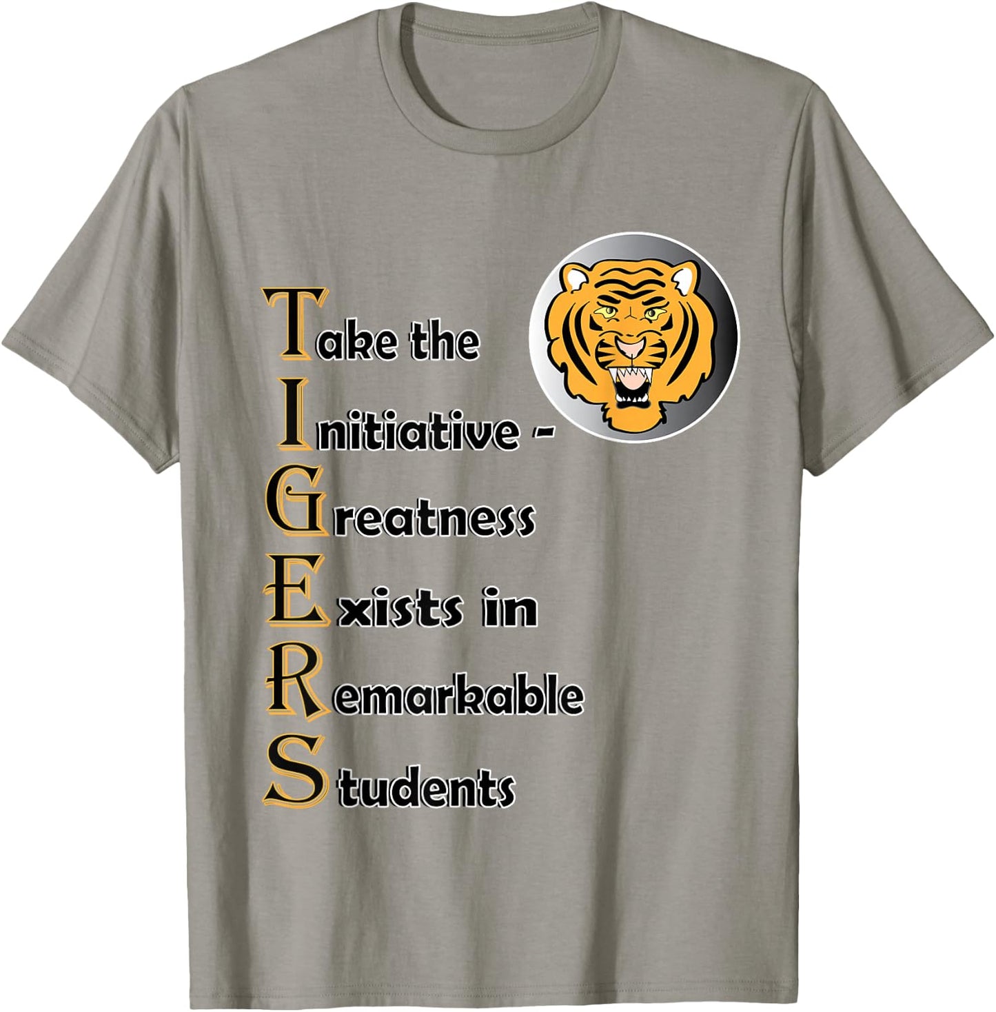 Tigers School Spirit Design for boys, girls, men and women T-Shirt - T-Shirt | Sand
