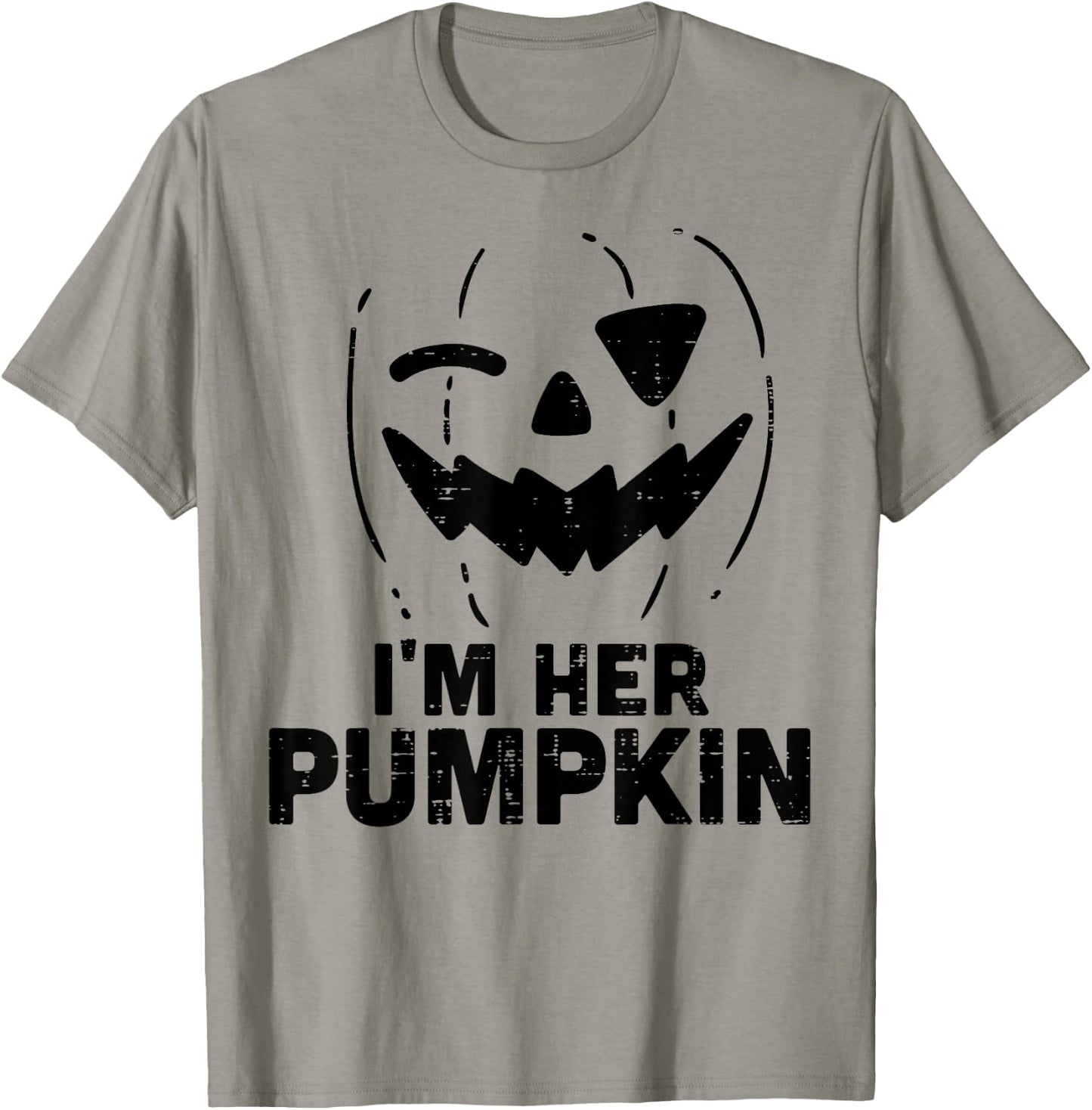 Im Her Pumpkin Matching Halloween Couples Him And Her Men T-Shirt - T-Shirt | Sand