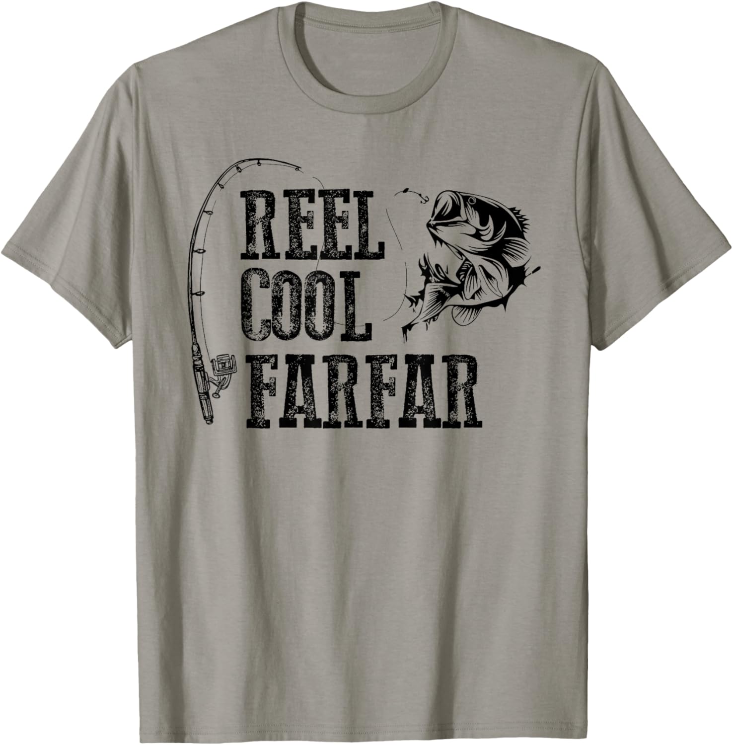 Farfar Fishing: Reel Cool Farfar Funny Gift T-Shirt - T-Shirt | Sand
