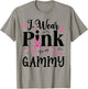 October Breast Cancer Support I Wear Pink For My Gammy T-Shirt - T-Shirt | Sand