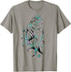 Moon Owl Watercolor Style Magic Owl with Moons and Stars T-Shirt - T-Shirt | Sand