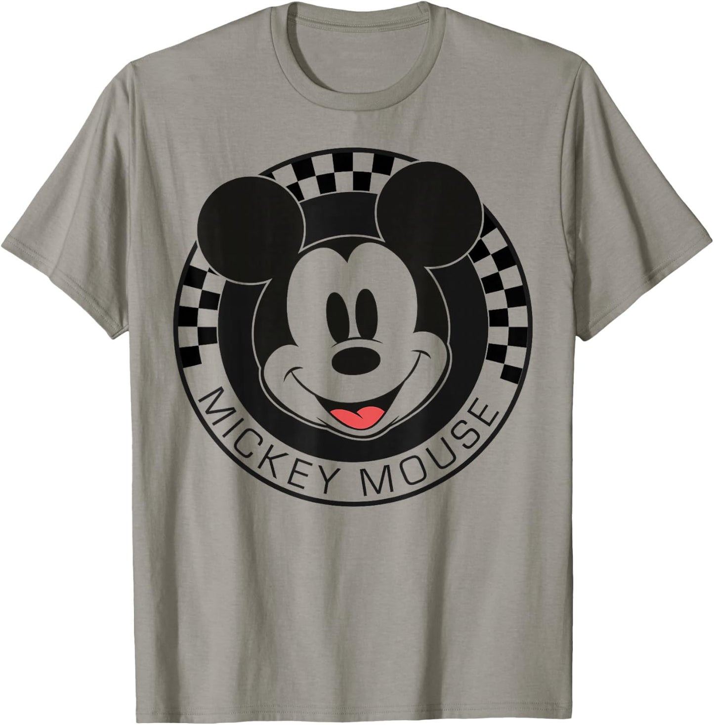 Disney Mickey And Friends Mickey Mouse Checkerboard Circle Short Sleeve For -child, Small T-Shirt - T-Shirt | Sand
