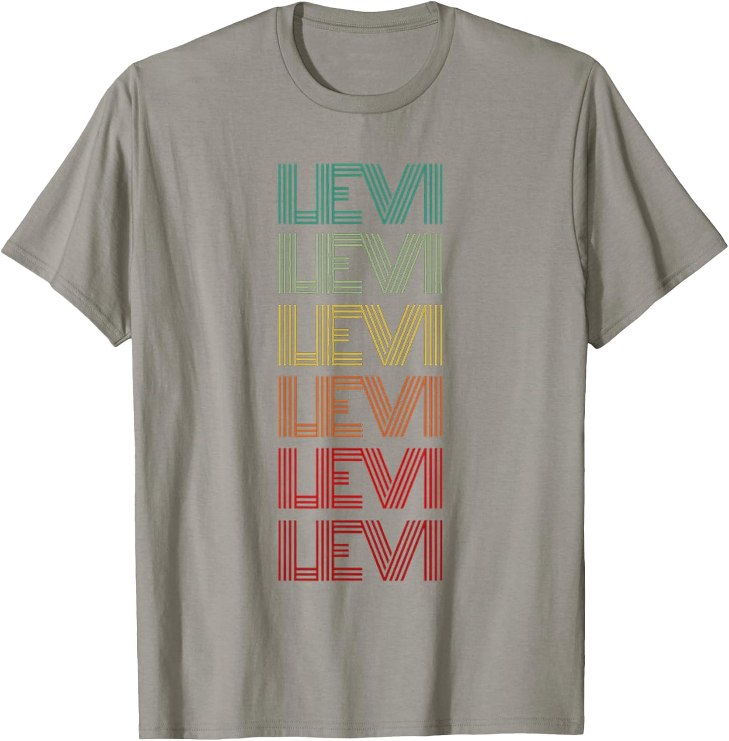 First Name LEVI Boy Retro Personalized Birthday Father Son T-Shirt - T-Shirt | Sand