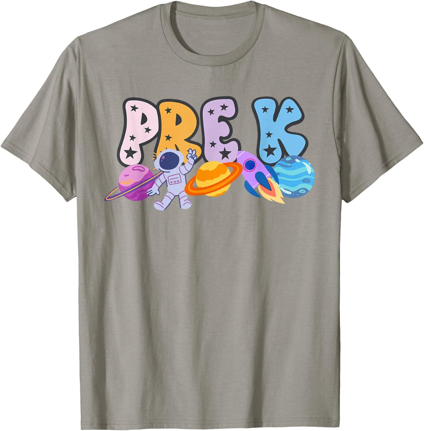 Pre K Grade Outer Space Solar System Planet T-Shirt - T-Shirt | Sand