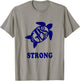 GBS turtle STRONG Guillain Barre syndrome survivor T-Shirt - T-Shirt | Sand