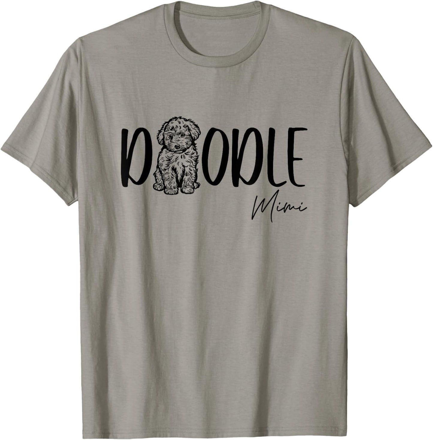 Doodle Mimi Cute Doodle Family Doodle Owner Grandma Nana T-Shirt - T-Shirt | Sand
