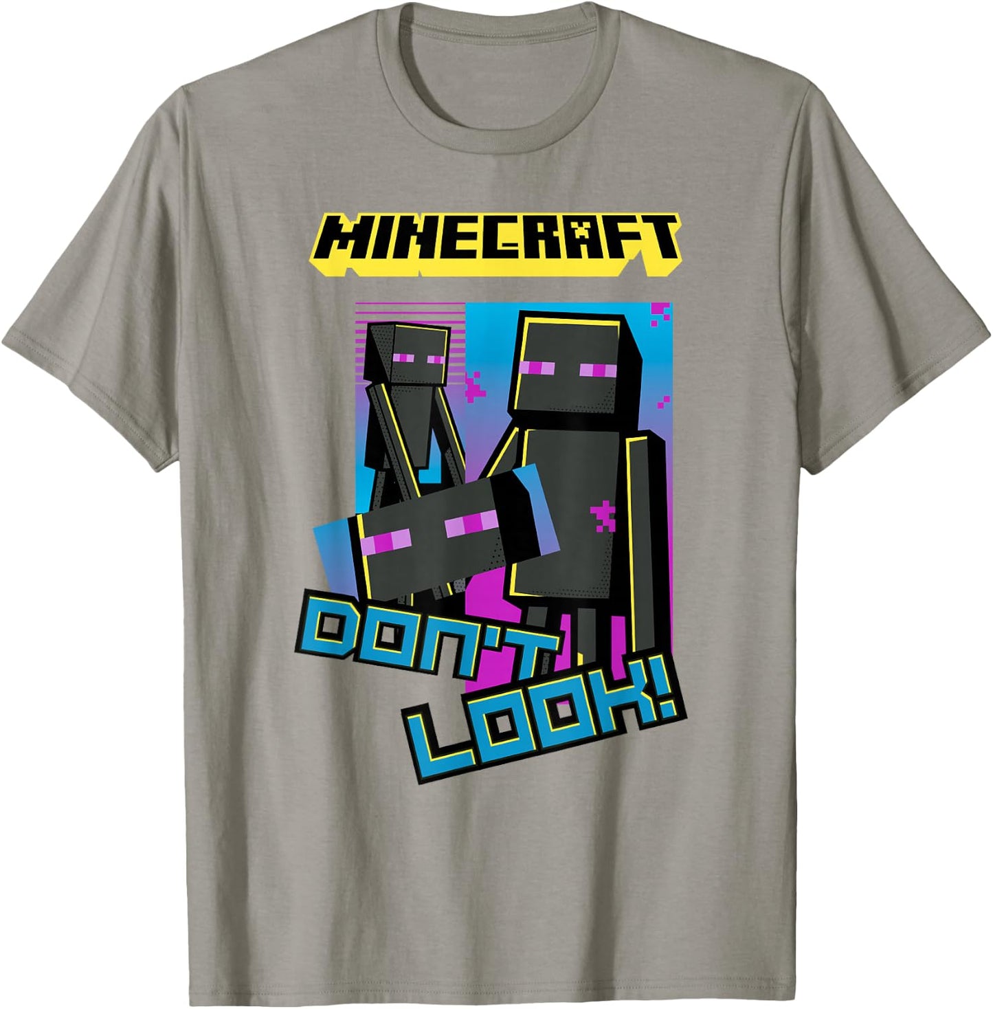 Minecraft Enderman Don't Look! Poster T-Shirt - T-Shirt | Sand