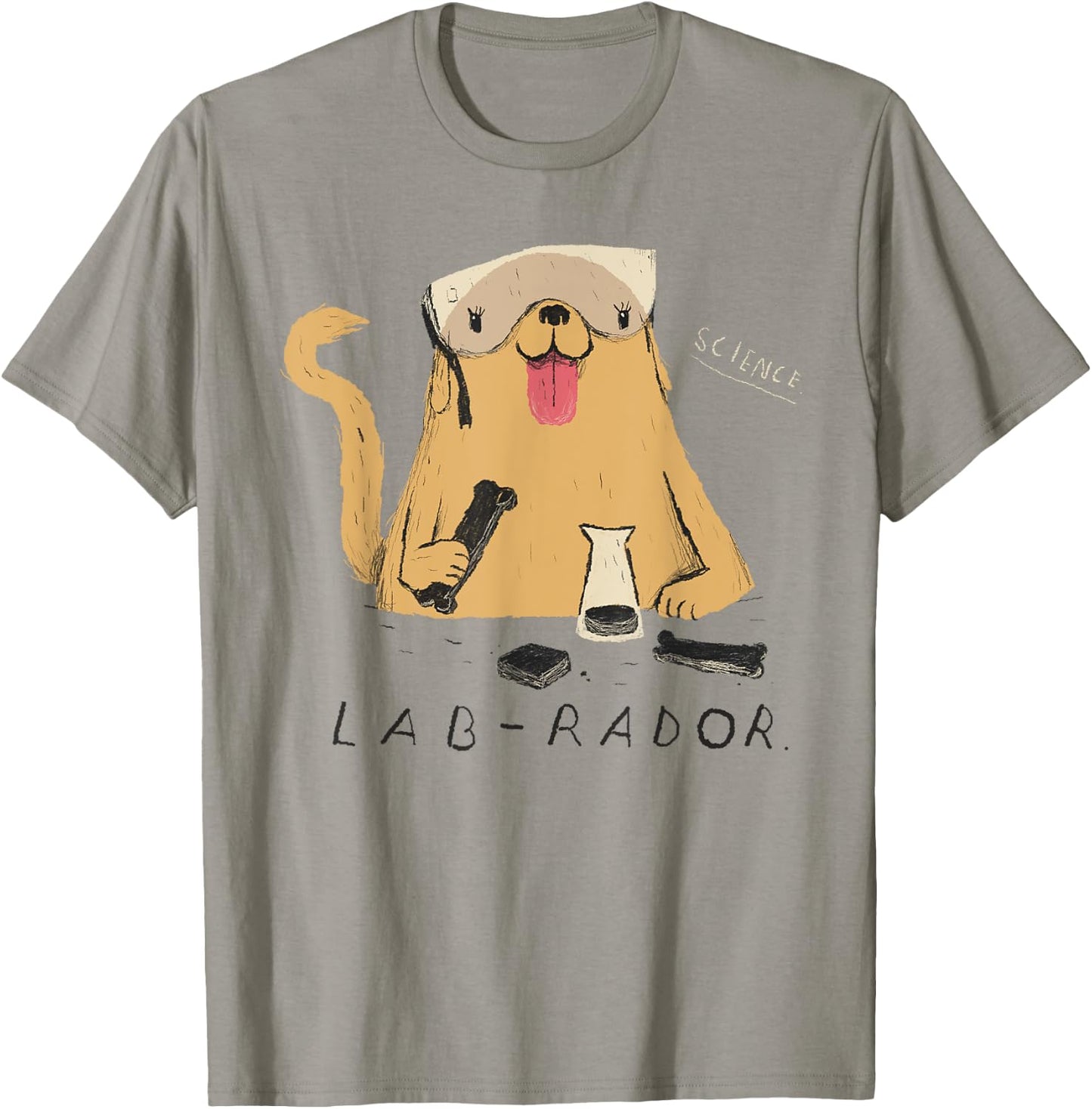 Lab-rador Labrador / Science Dog T-Shirt - T-Shirt | Sand
