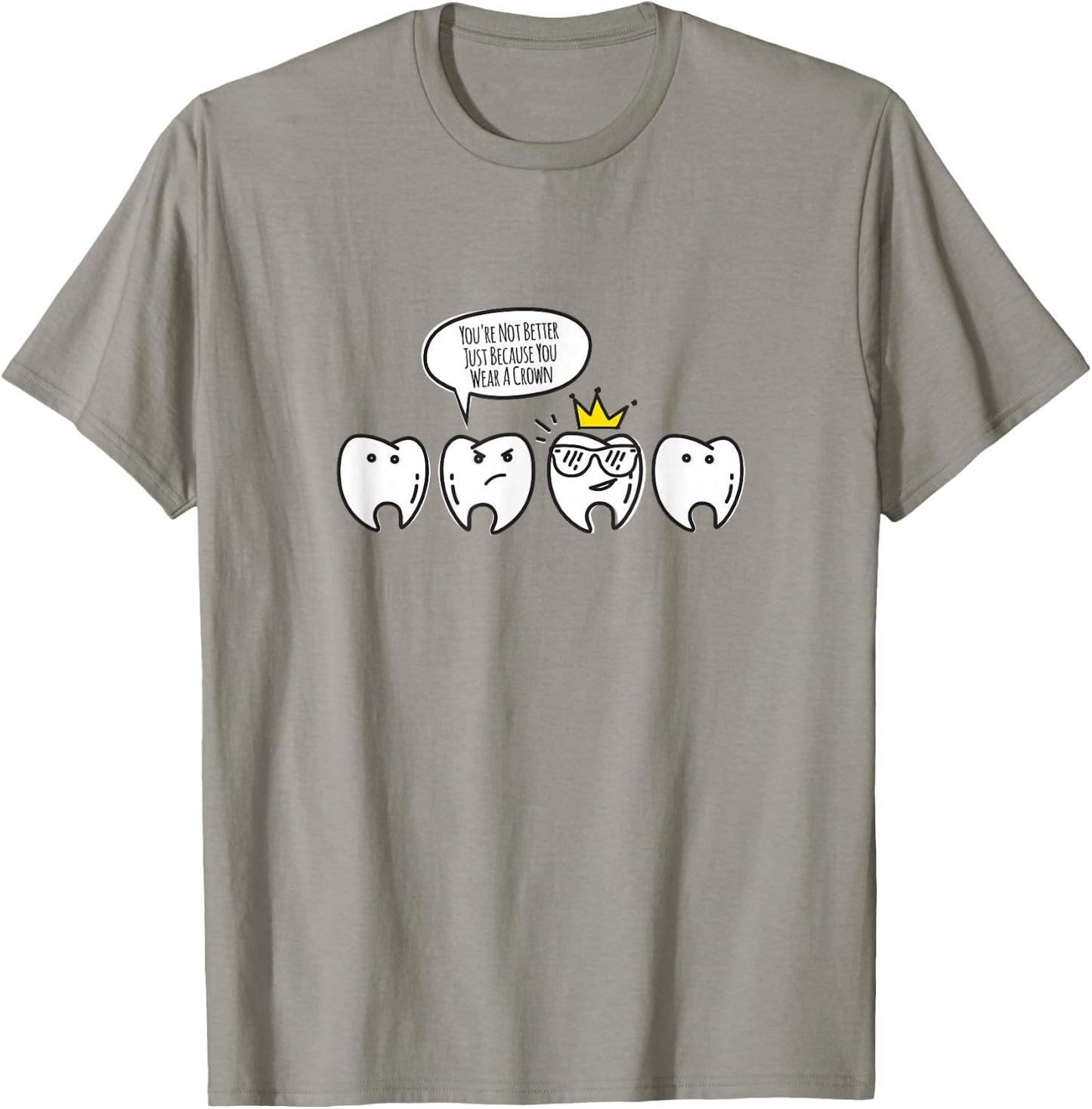 Funny Dental Hygienist Gifts Shirt Molarch Crown Dental T-Shirt - T-Shirt | Sand