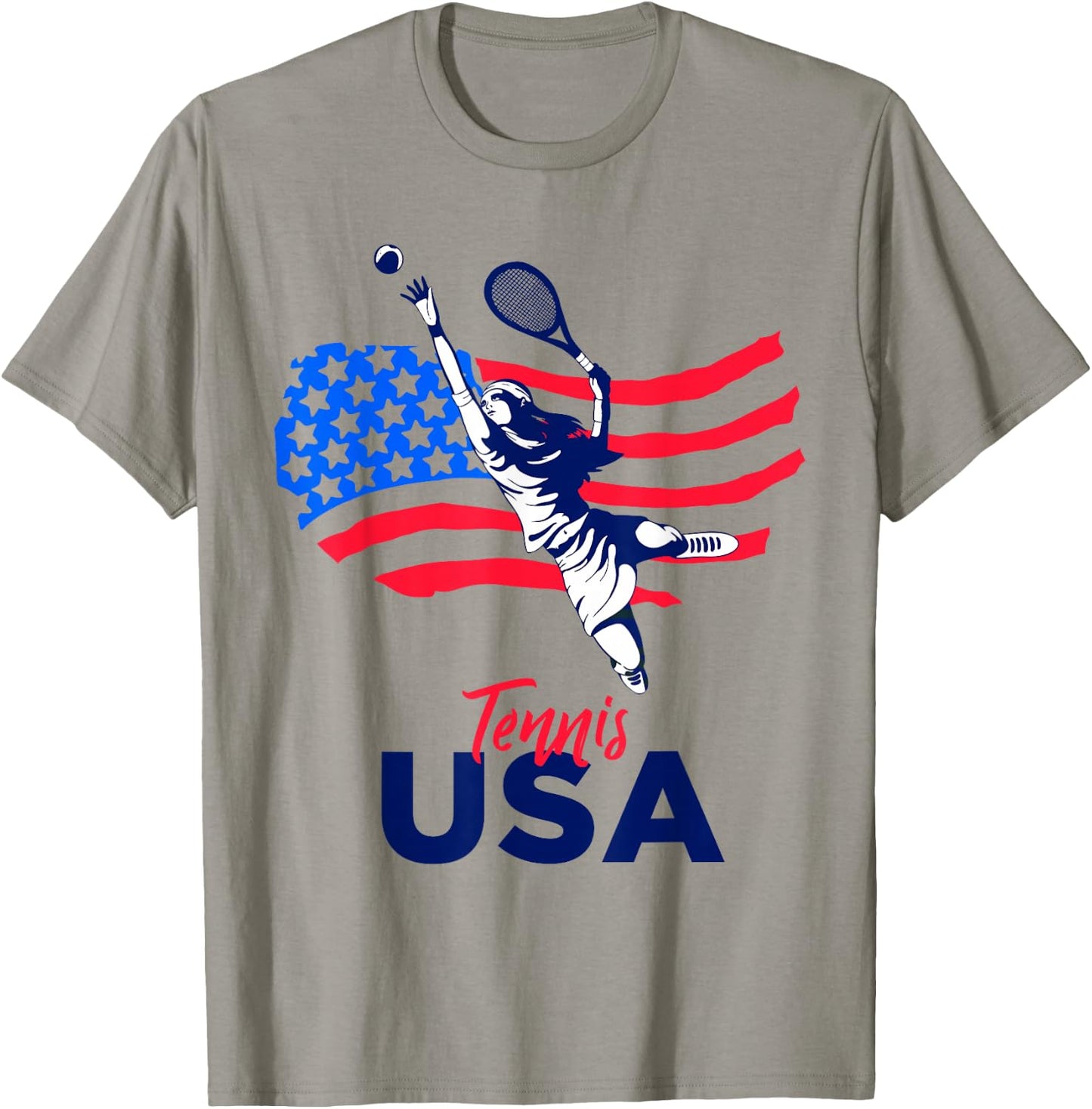 Tennis in The USA Support The Team Shirt USA Plays Tennis T-Shirt - T-Shirt | Sand