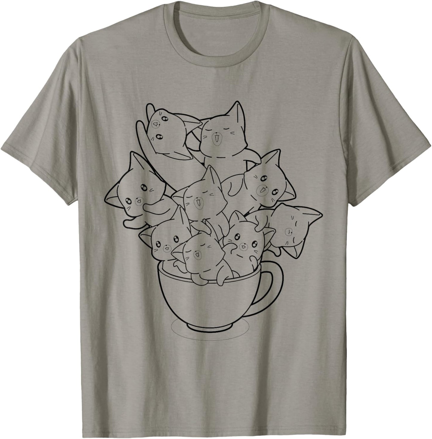 Cute cats to paint and color in for children T-Shirt - T-Shirt | Sand