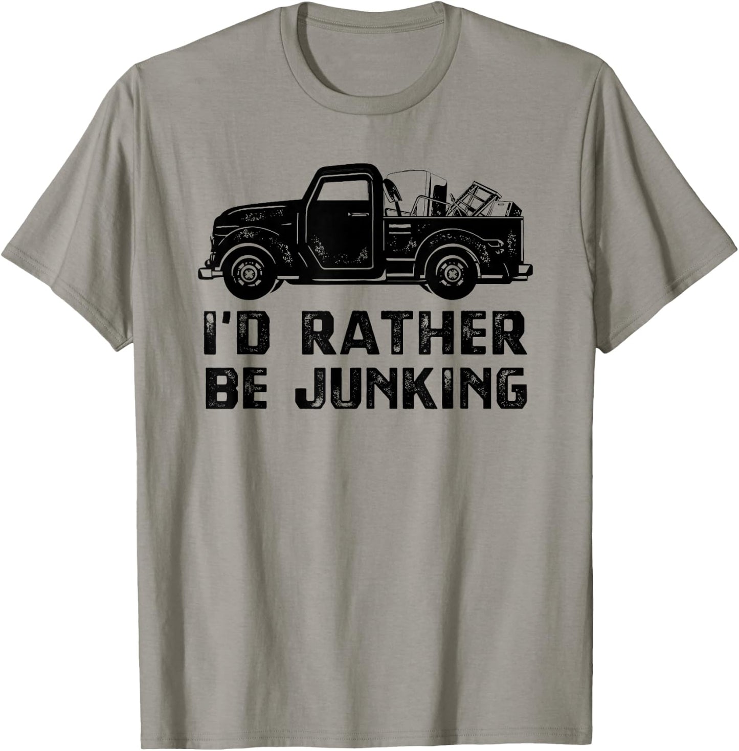 Funny Junker Truck , Thrifting Junking Apparel T-Shirt - T-Shirt | Sand