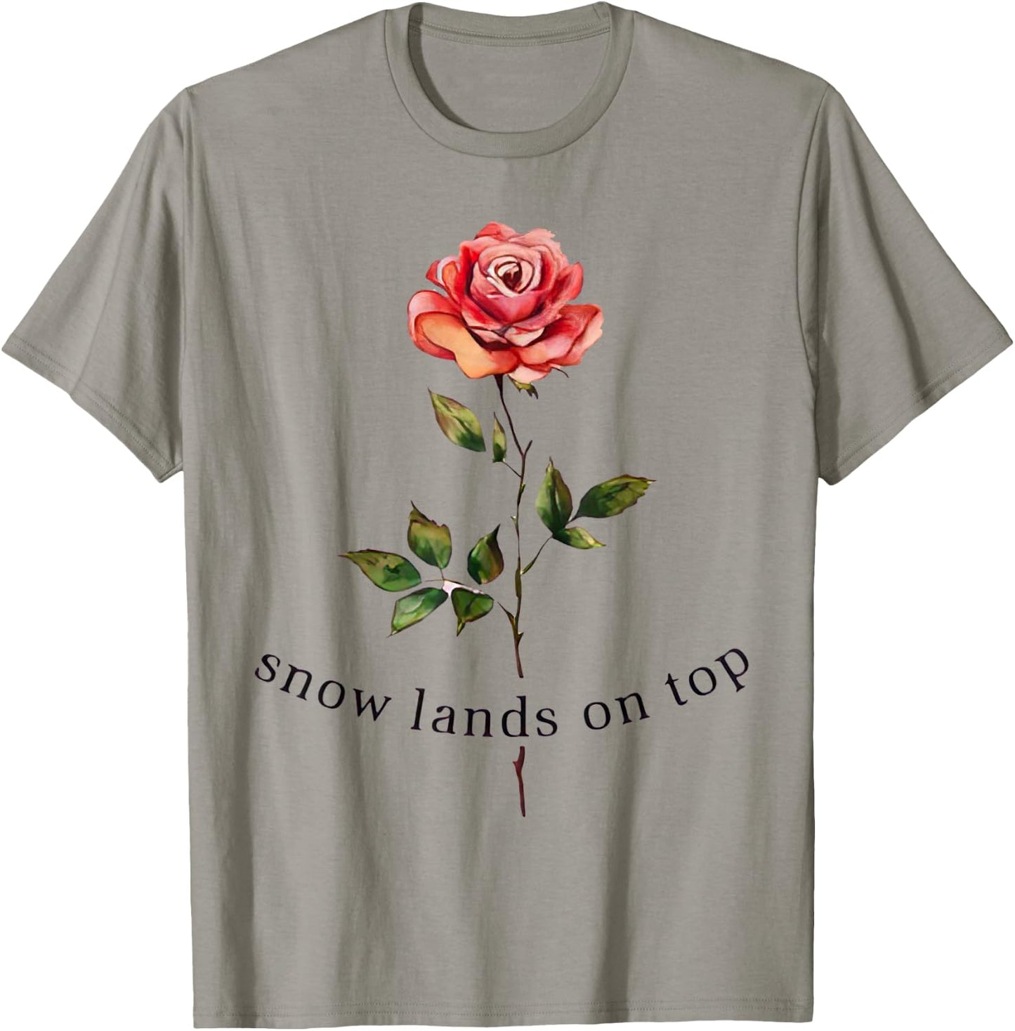 Snow Lands On Top T-Shirt - T-Shirt | Sand