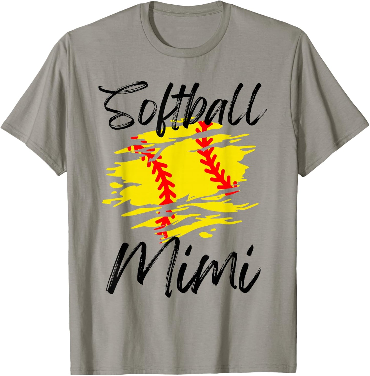 Softball Mimi Funny Ball Mom Softball Mimi Cute T-Shirt - T-Shirt | Sand