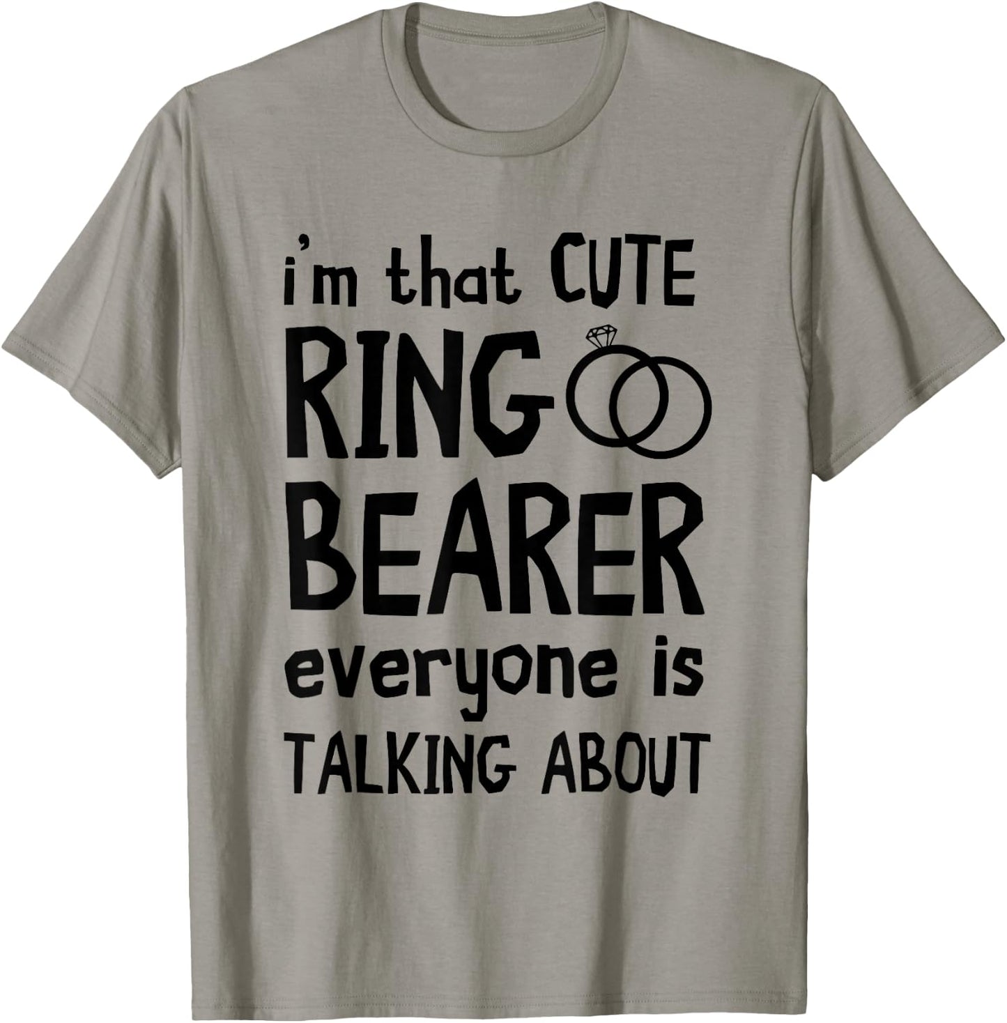 Ring Bearer I'm That Cute Wedding Party Security Ring T-Shirt - T-Shirt | Sand