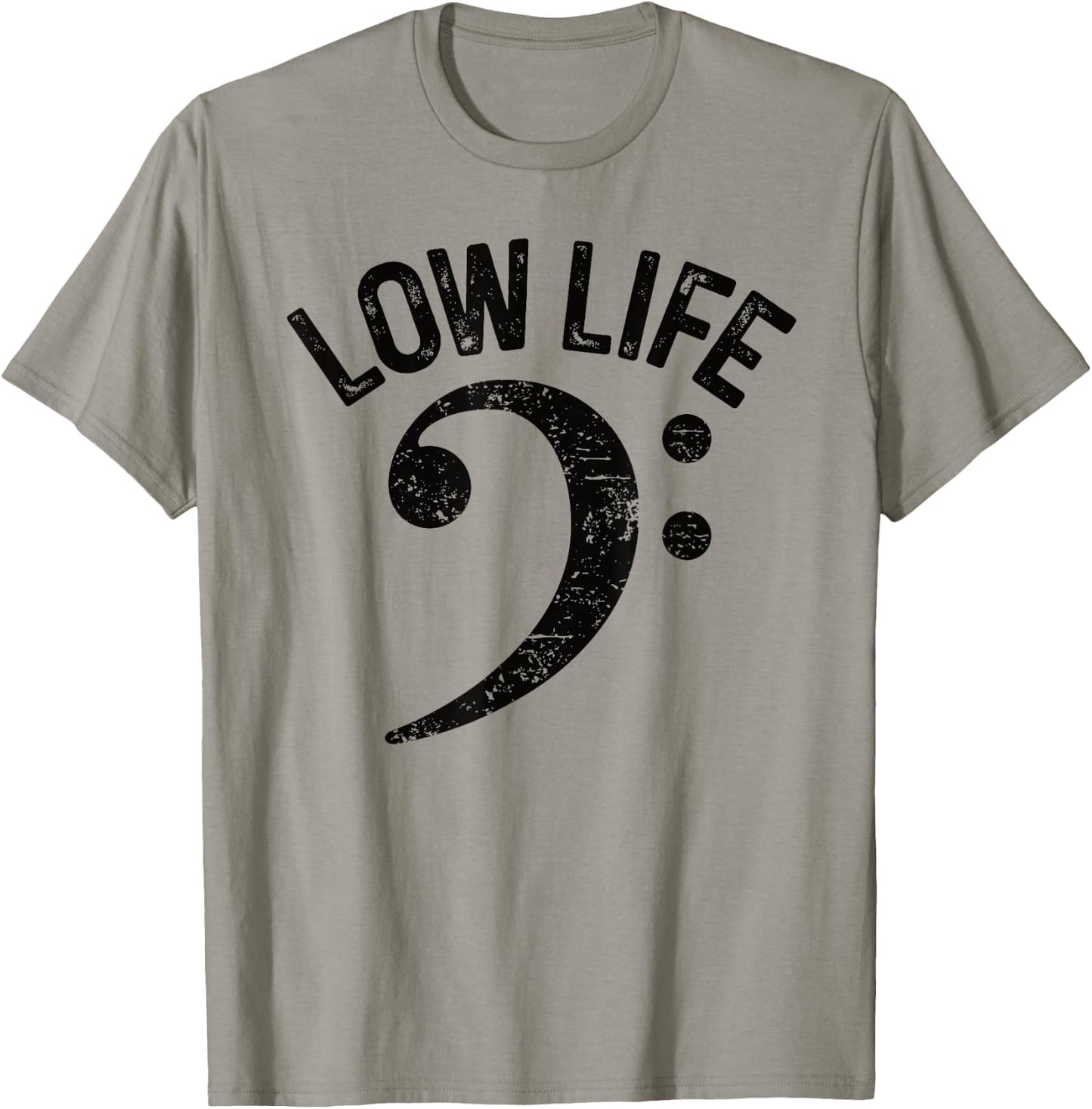 Bass Clef Low Life Music Marching Band Low Brass Bass Note T-Shirt - T-Shirt | Sand