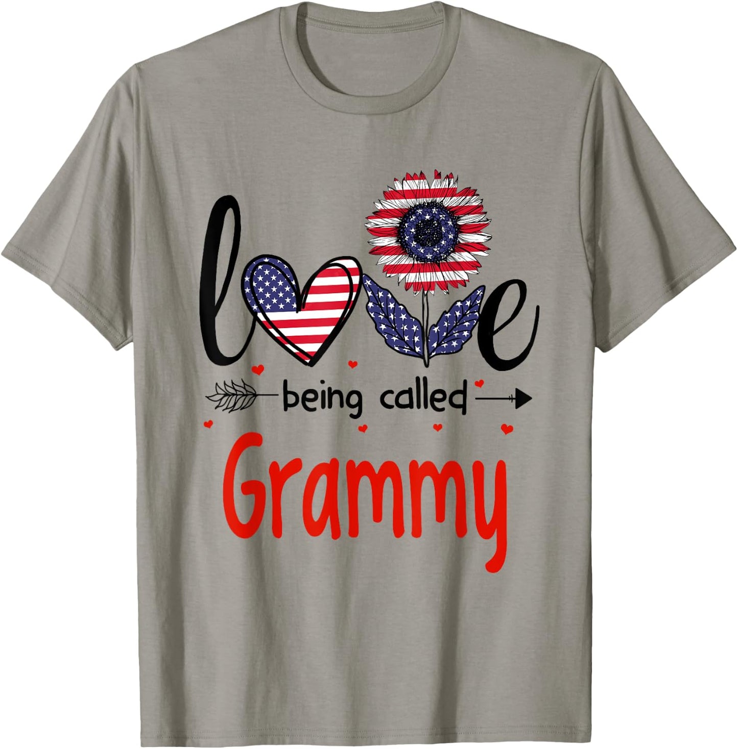 Love Being Called Grammy American Flag Patriotic 4th Of July Men T-Shirt - T-Shirt | Sand