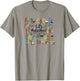 Cute Alphabet Design For Music Teacher Men Women Teacher T-Shirt - T-Shirt | Sand