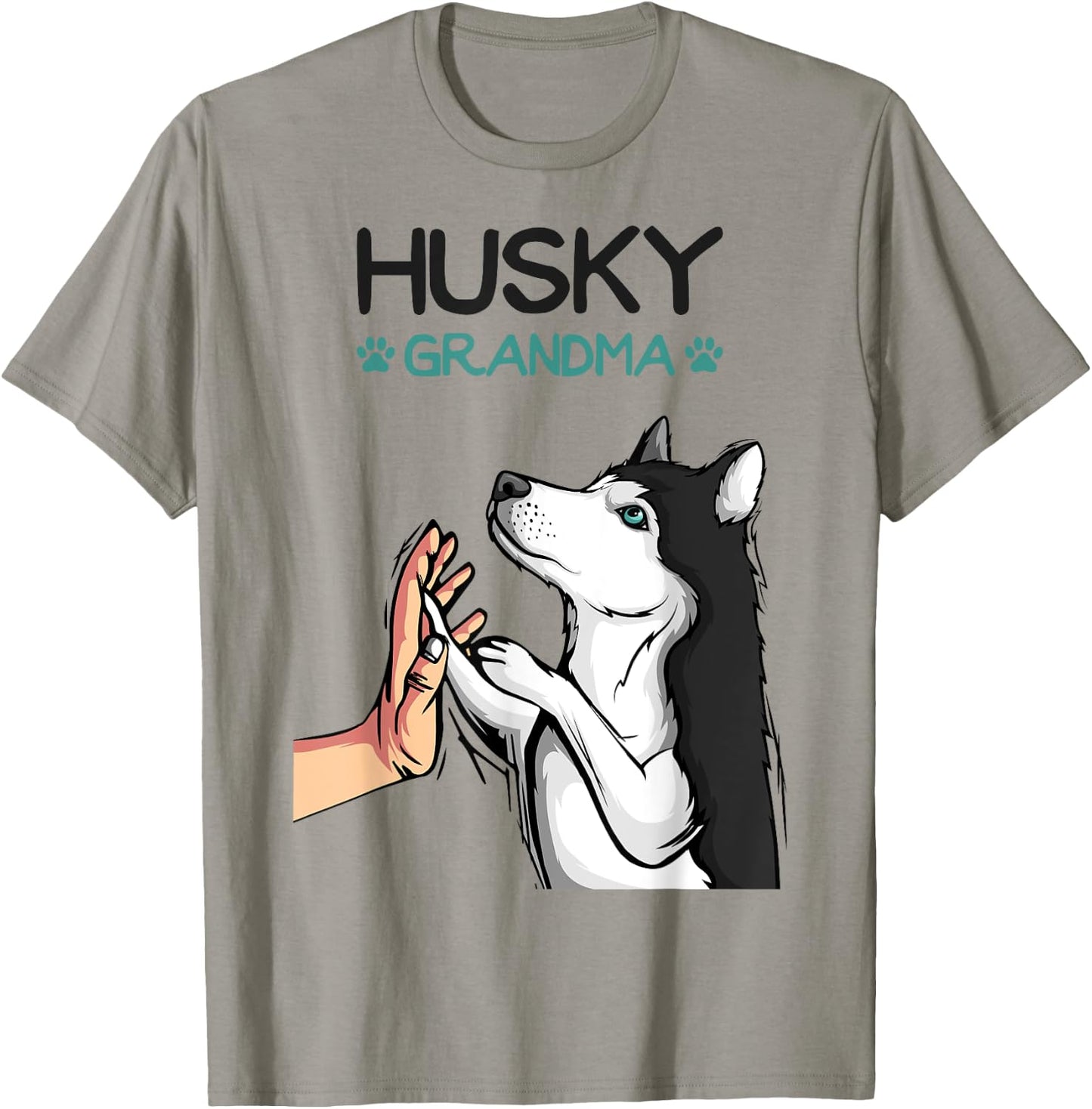 Husky Grandma Dog Mom Lover Women T-Shirt - T-Shirt | Sand