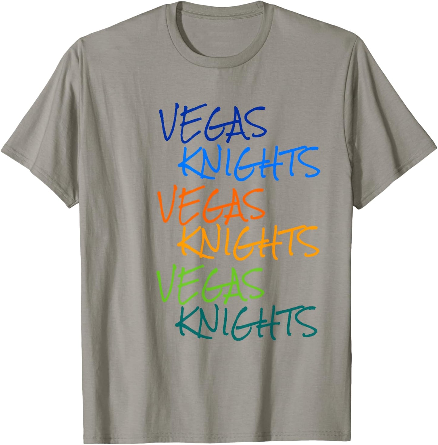Vegas Knights VGK Colorful Rainbow /Youth T-Shirt - T-Shirt | Sand