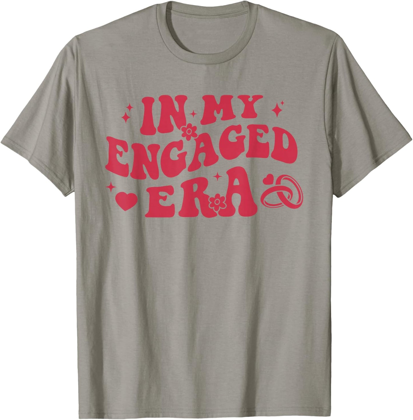 In My Engaged Era Retro Bride Bachelorette Party Bridesmaid T-Shirt - T-Shirt | Sand