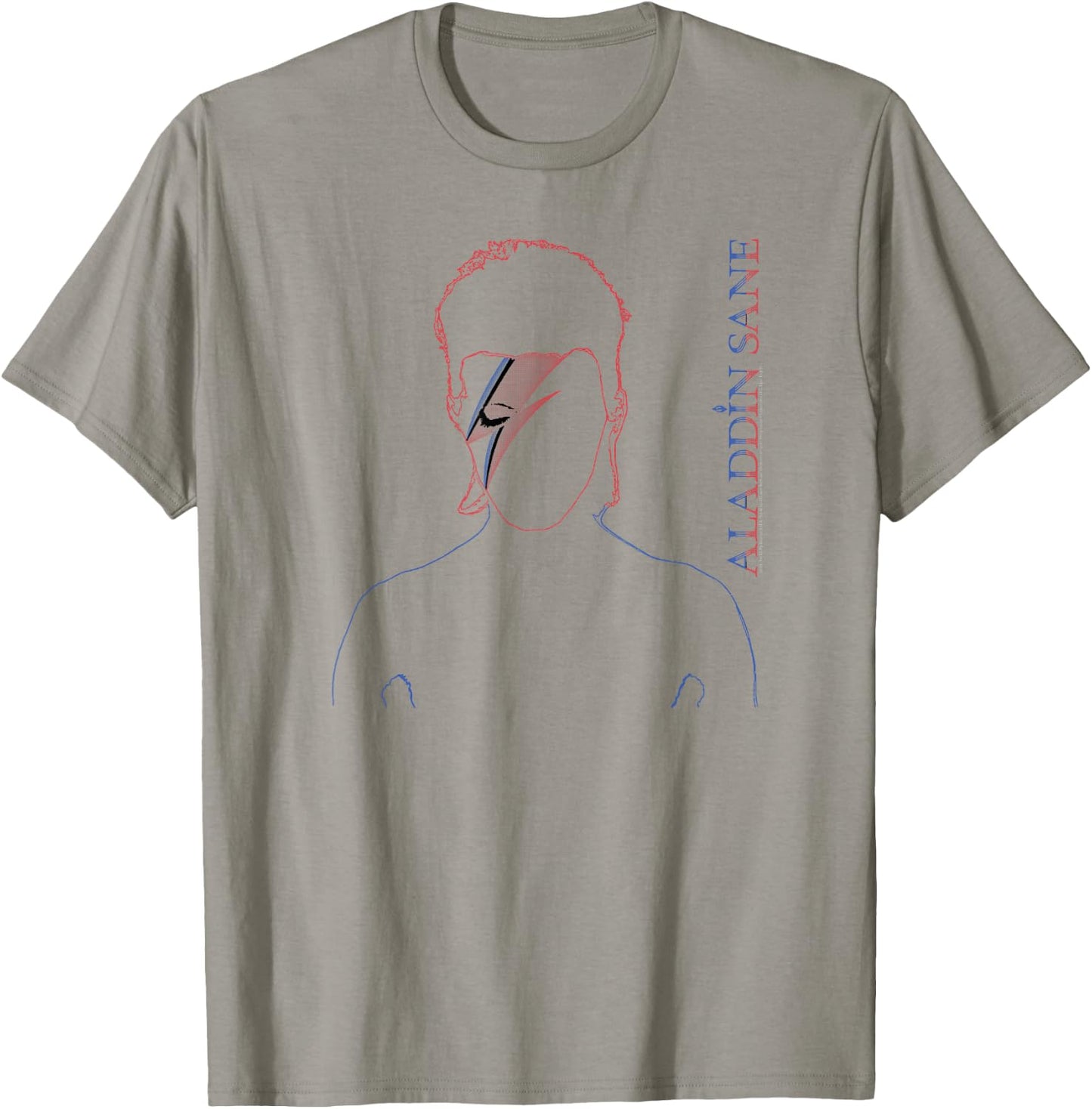 David Bowie - Aladdin Sane Outline T-Shirt - T-Shirt | Sand