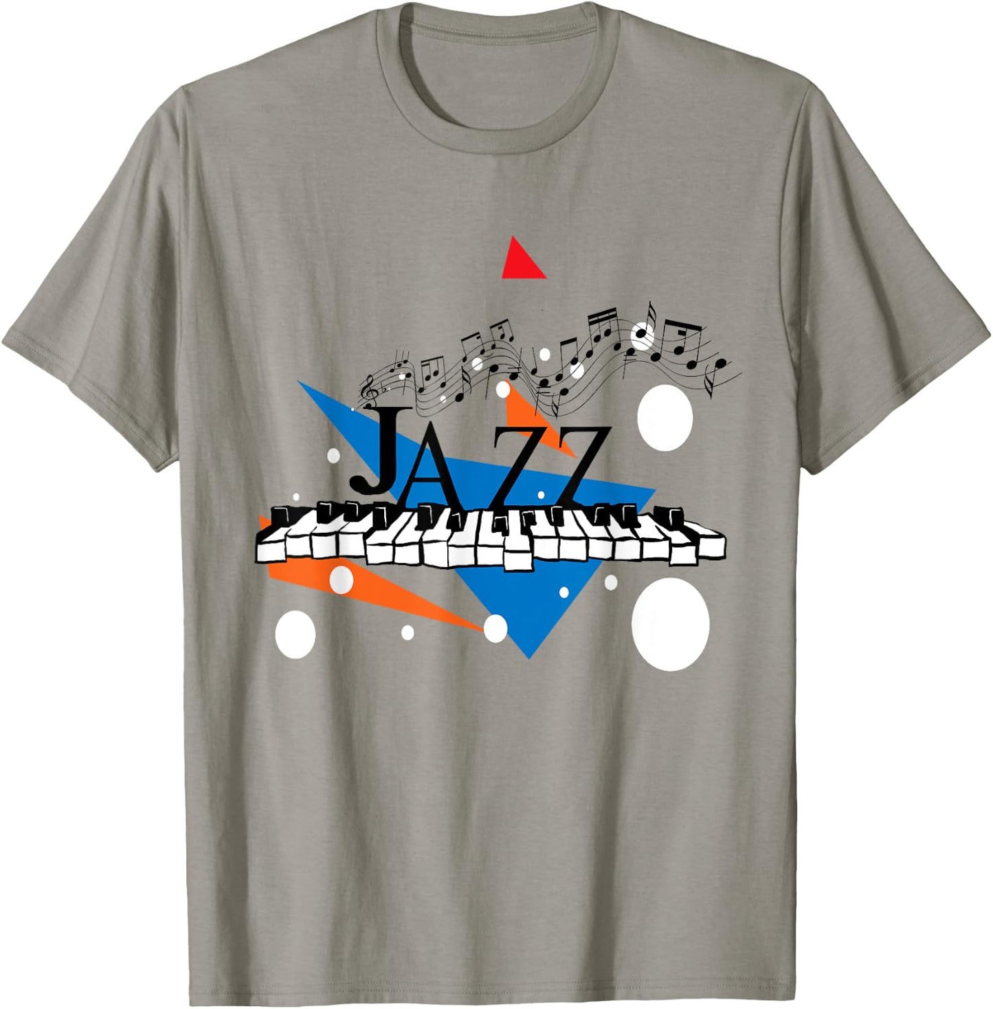 Jazz Piano Player with Keys for Music Teachers T-Shirt - T-Shirt | Sand
