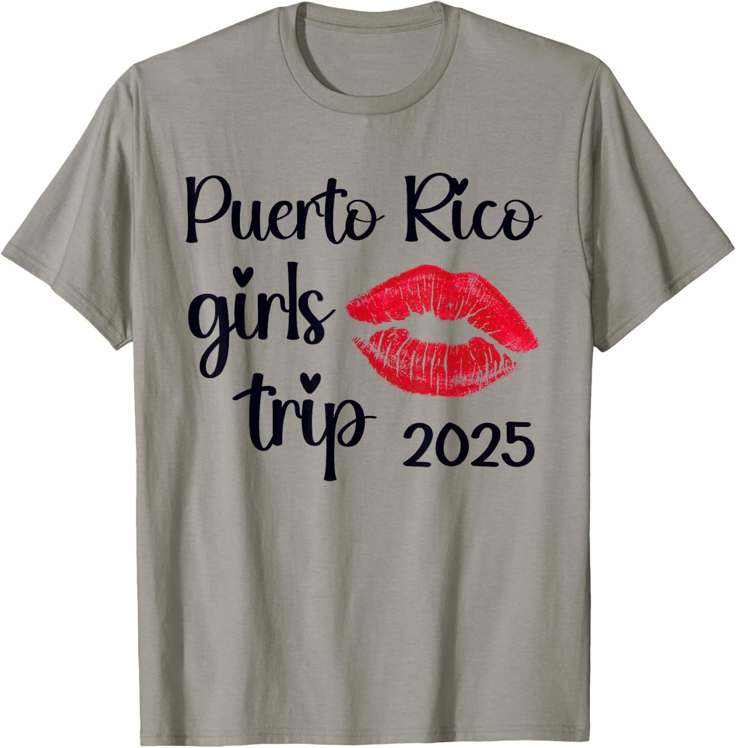 Girls Trip 2025 Puerto Rico Weekend Summer Vacation T-Shirt - T-Shirt | Sand