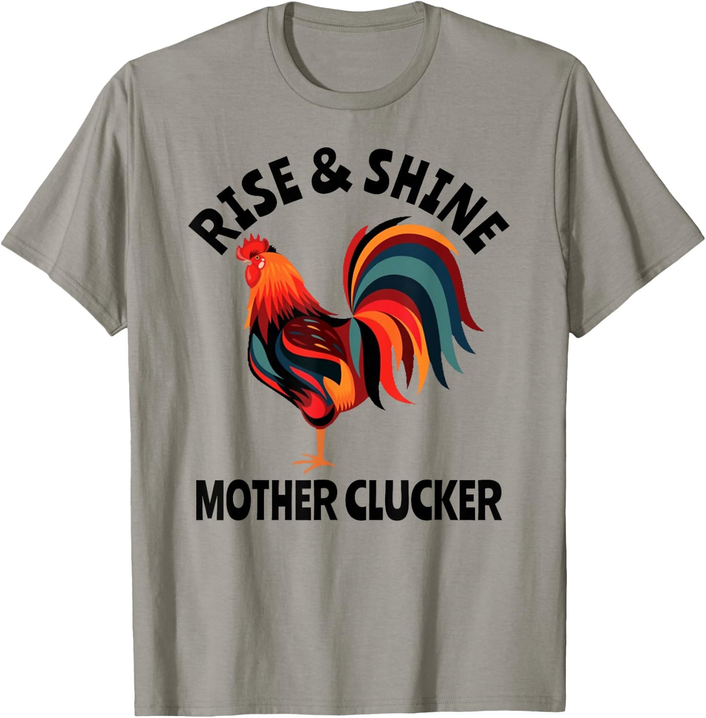 Rise & Shine Mother Clucker Rooster Funnty Mexicana Farm T-Shirt - T-Shirt | Sand