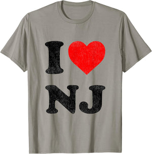 I Love NJ Funny Saying Lawyer Neue Justiz [German Language] T-Shirt - T-Shirt | Sand