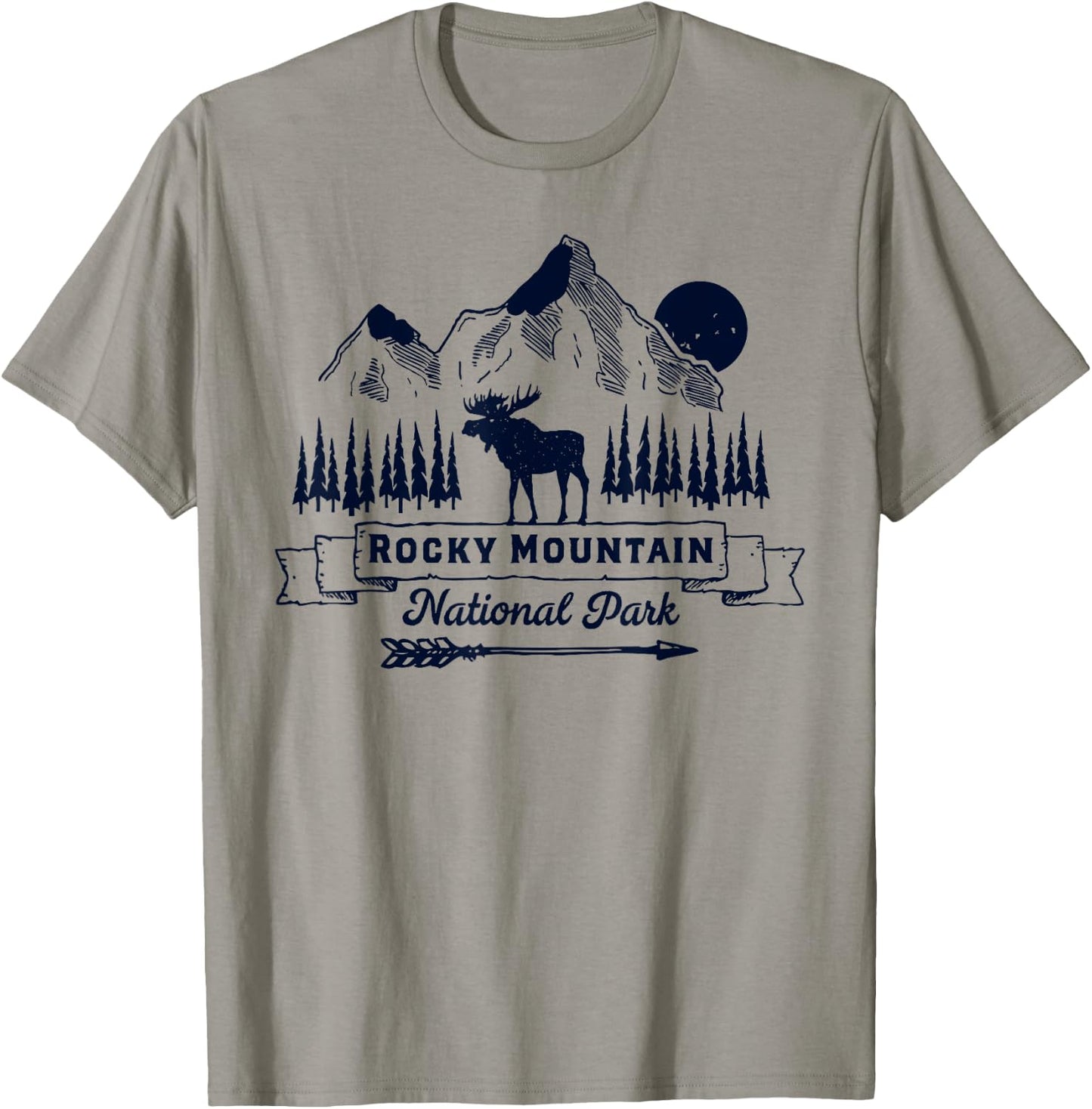 Rocky Mountain National Park Shirt Vintage Souvenir Clothing T-Shirt - T-Shirt | Sand