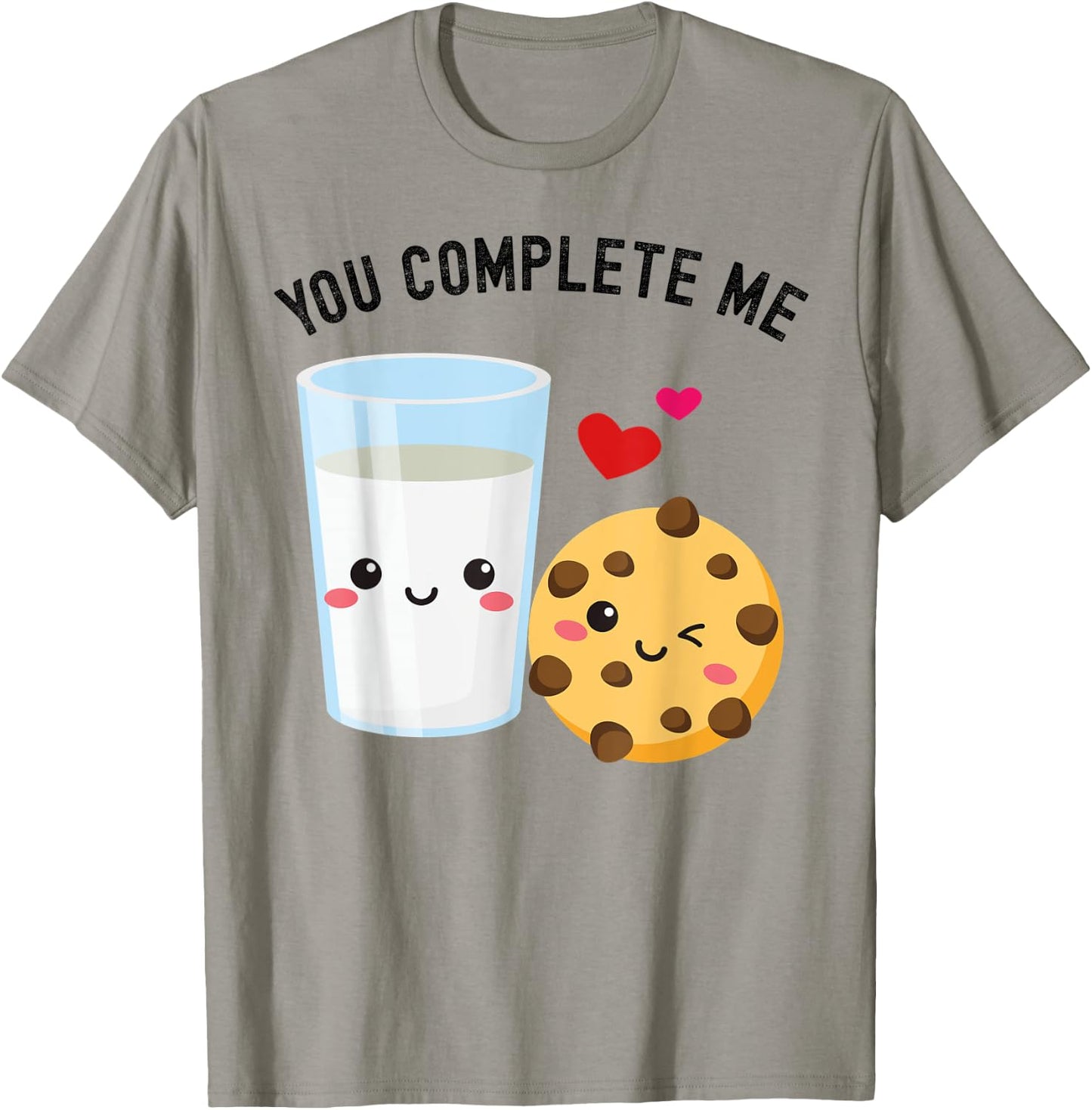 You Complete Me Kawaii Milk and Cookie Best Friend Couples T-Shirt - T-Shirt | Sand