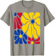Colombian Floral Boho Flowers Cute Colombian Girl Colombia T-Shirt - T-Shirt | Sand